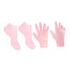 Didiseaon Moisturizing Callus Remover Socks and Gloves Set Pink Foot Care for Dry Cracked Softens and Nourishes Skin Comfortable Fit for Women s view 1