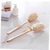 Baluue Long Handle Bath Brush Skin Scrubber for Shower Exfoliating Brush Back Scratcher Lotion Applicator view 2