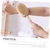 Baluue Long Handle Bath Brush Skin Scrubber for Shower Exfoliating Brush Back Scratcher Lotion Applicator view 3