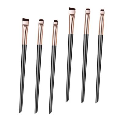 Beatifufu 6pcs Fine Precision Eyeliner Brush Set Makeup Brush Applicators for Women for Eye Makeup Artistry Comfortable Grip Lightweight Design for Personal Use and Gifting