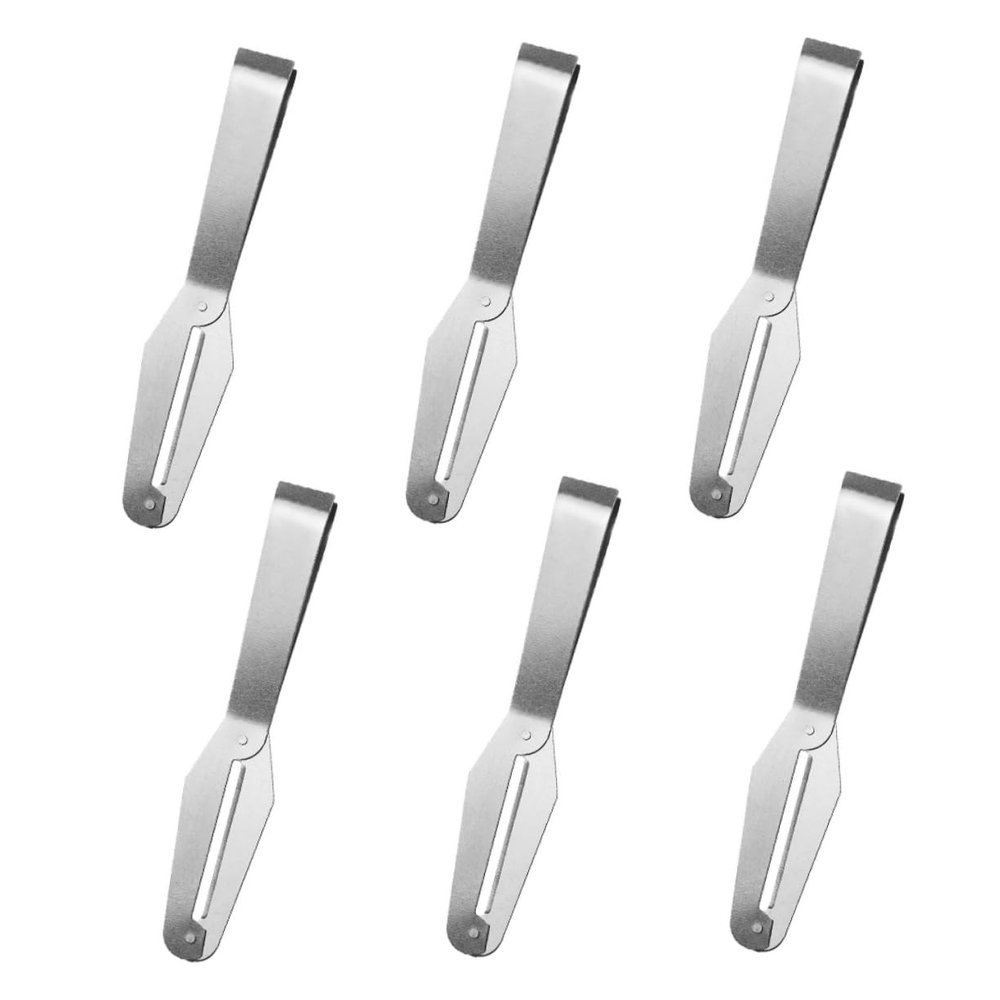 CIYODO 6pc Peeler Tweezers Set Precision Kitchen Tweezers Stainless Steel Removal Tools Dishwasher Safe