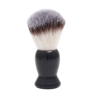 FRCOLOR Beard Shaving Brush for Men Wet Shaving Tool Nylon Hair Non-skid Handle Easy Cleaning for Goatee Whiskers and Beard Styles