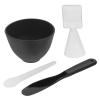 SEWOART Silicone Facial Mask Bowl Set Mixing Spoon Applicator Skincare Diy Kit Black view 1