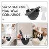 SEWOART Silicone Facial Mask Bowl Set Mixing Spoon Applicator Skincare Diy Kit Black view 3