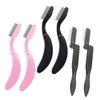 FOMIYES 6pcs Folding Stainless Steel Brow Brush Eyebrow Shaper for Women Brows Makeup Tool view 1