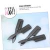 FOMIYES 6pcs Folding Stainless Steel Brow Brush Eyebrow Shaper for Women Brows Makeup Tool view 3