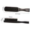 FOMIYES Men's Beard Comb Bristle Hair Brush Mustache Styling Tool Wooden Handle Portable Beard Brush for Men view 2