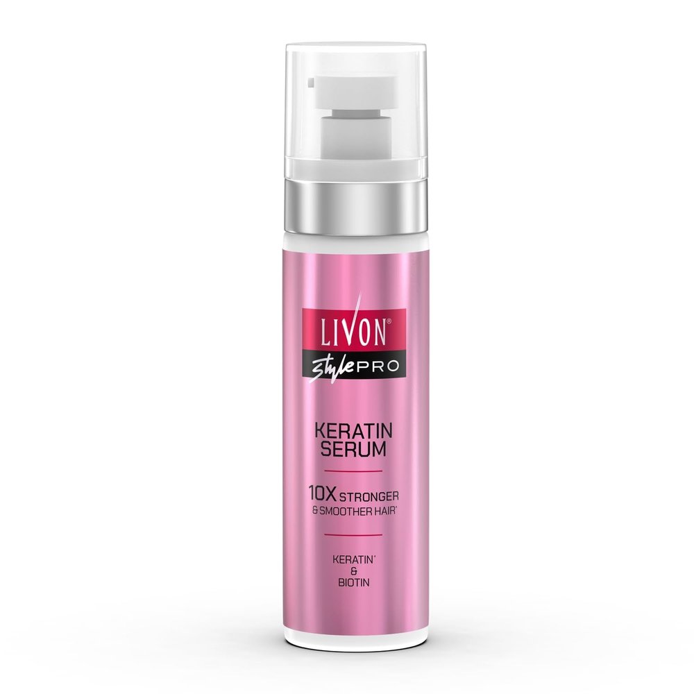 Livvone Style Pro Keratin Hair Serum for Women | 10X Stronger & Smoother Hair| With Keratin & Biotin| All Hair Types| 100 ml