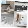 Baluue 2pcs Razor Holder Stand for Shower Wall Sturdy Shaving Stand Brush Holder Bathroom Razor view 3