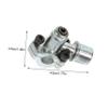 Zerodeko Zinc Alloy Needle Puncture Valve Refrigerant Filling Piercing Valve for Refrigerator Replacement Part Freezer Accessory view 2