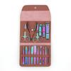 AFPSDLFJDLS Color Nail Set 16 Piece Manicure and Nail Enhancement Tools Self use Home Nail Pliers Set PU view 1
