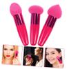 Baluue 3pcs Makeup Beauty Pens Set Small Mushroom Heart Angled Design for Liquid Foundation Application Dry Wet Use Cosmetic Sponge for Blending and Natural Finish view 4