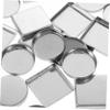 FOMIYES 30pcs Matte Eyeshadow Palette Accessory Empty Metal Pans Makeup Palette Tray view 3