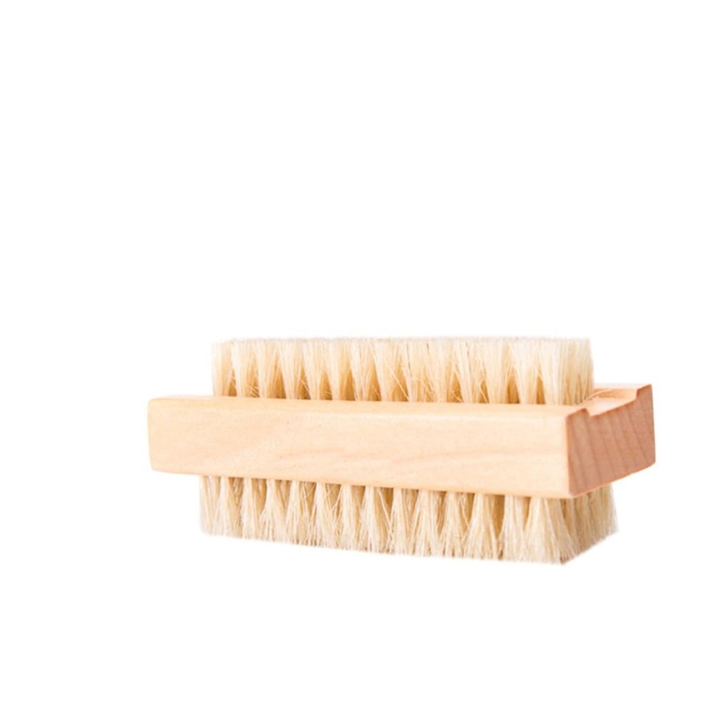 GOOHOCHY 5pcs Cleaning Brushes Pig Mane Bristles for Hand Washing Nail Care and Home Use Walnut Brush for Dirt Removal Grooves