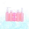 6Pcs Travel Bottle Set 50ml PE and PP Leak Proof Pink view 4