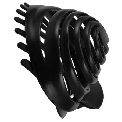 Healvian Black Resin Spiral Hair Clamp Non-slip Round Bun Maker for Natural Look for Women Girls Easy to Use Mushroom Hair Holder for Effortless Volume and Style
