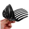Healvian Black Resin Spiral Hair Clamp Non-slip Round Bun Maker for Natural Look for Women Girls Easy to Use Mushroom Hair Holder for Effortless Volume and Style view 3