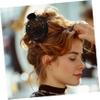 Healvian Black Resin Spiral Hair Clamp Non-slip Round Bun Maker for Natural Look for Women Girls Easy to Use Mushroom Hair Holder for Effortless Volume and Style view 4