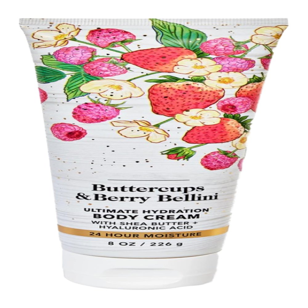 Bath and Body Buttercups & Berry Bellini Ultimate Hydration Body Cream | 8 Oz