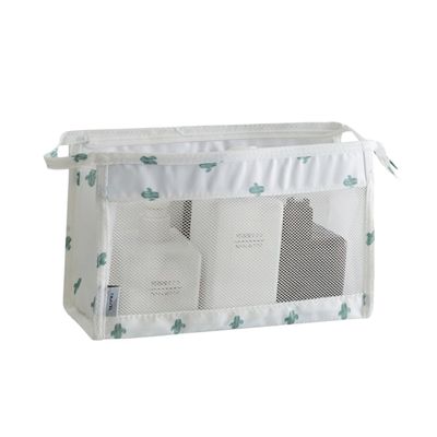 IWOWHERO Portable Toiletry Bag High Capacity Nylon Mesh Travel Organizer