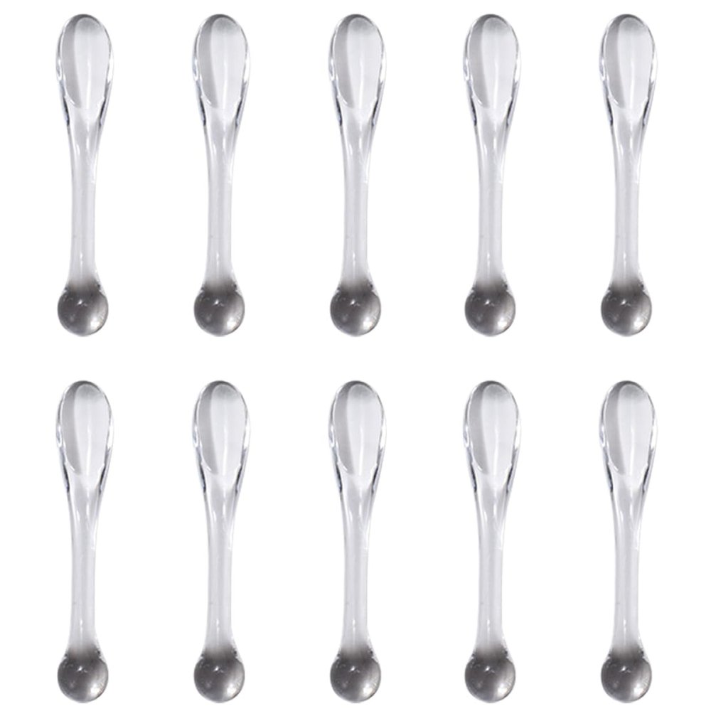 FOMIYES 10pcs Makeup Spatulas for Eye Cream and Facial Cream Smooth Surface Skin Care Applicators Lightweight and Portable Beauty Tools for Travel and Home Use