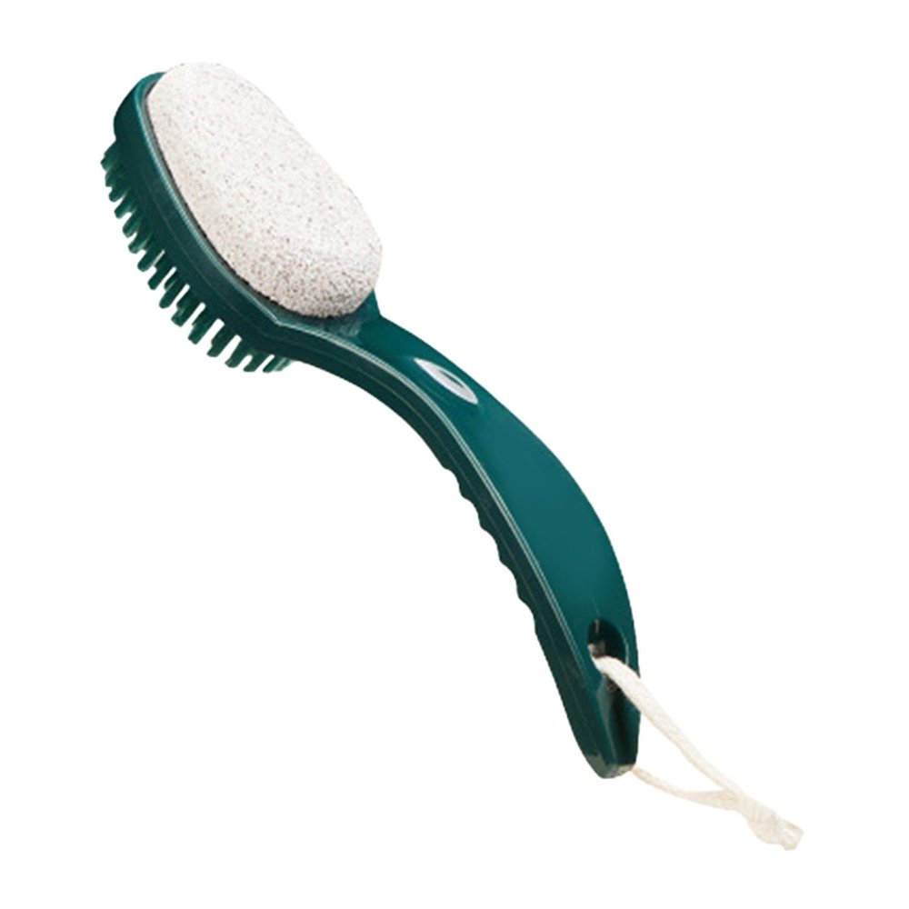2 in 1 Foot Scrubber Brush - Pumice Stone and Brush Combo | Multifunctional Anti Slip Foot Care Tool, Gentle Callus Remover and Rasp for Effective pedicurre and Bathroom Foot Care Accessories