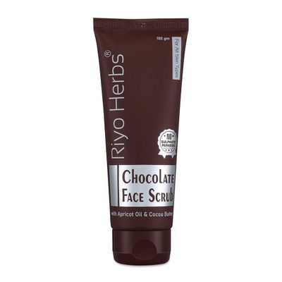 NinthAvenue Basics Chocolate Face Scrub Comes with the Goodness of Cocoa Butter, Diminishes Dark Spots & Blemishes, Reduces Puffiness,Unclog Pores & Removes Dead Skin,100gm