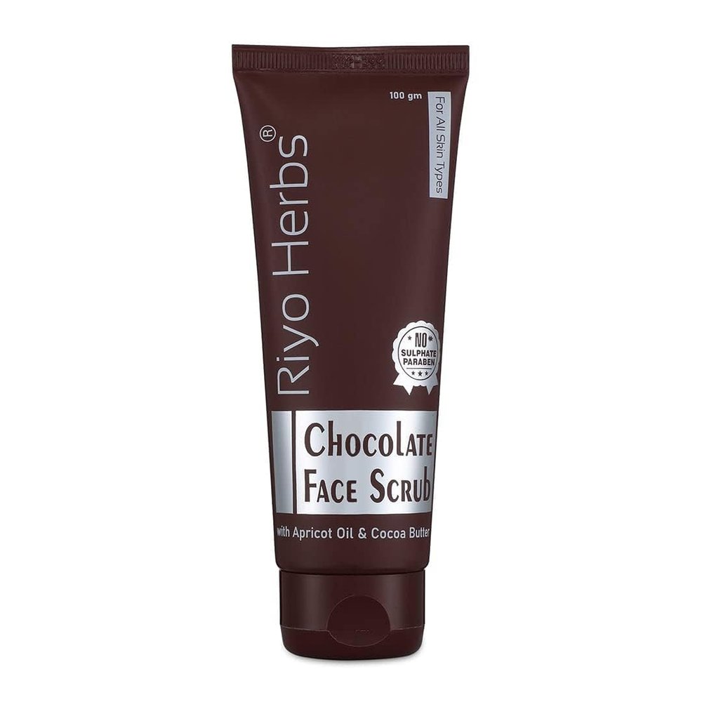 NinthAvenue Basics Chocolate Face Scrub Comes with the Goodness of Cocoa Butter, Diminishes Dark Spots & Blemishes, Reduces Puffiness,Unclog Pores & Removes Dead Skin,100gm