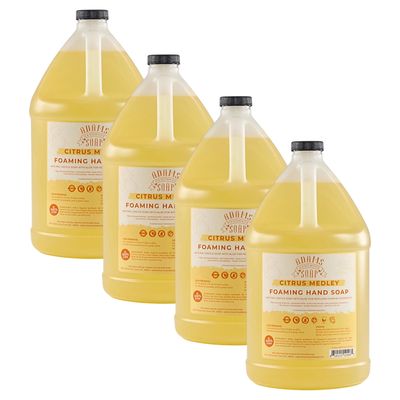 Adams Handmade Soap Liquid Foaming Soap 1 Gal - Citrus Medley (Pack of 4)