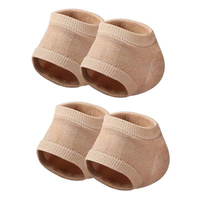 FRCOLOR 2pairs Portable Heel Socks Moisturizing Heel Covers for Cracked Skin Comfortable Elastic Gel Sleeves Skin for Men and Women Protects and Softens