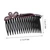 Baluue 2pcs Rhinestone Side Hair Combs Non-slip Bangs Clips for Women and Girls Elegant Hair Styling Accessories Random Styles for Various Occasions view 2