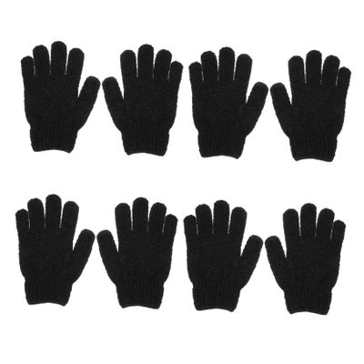 FOMIYES 4pairs Exfoliating Shower Gloves Body Scrubber Glove for Dead Skin Removal Gentle Wash Bathing Scrubbers
