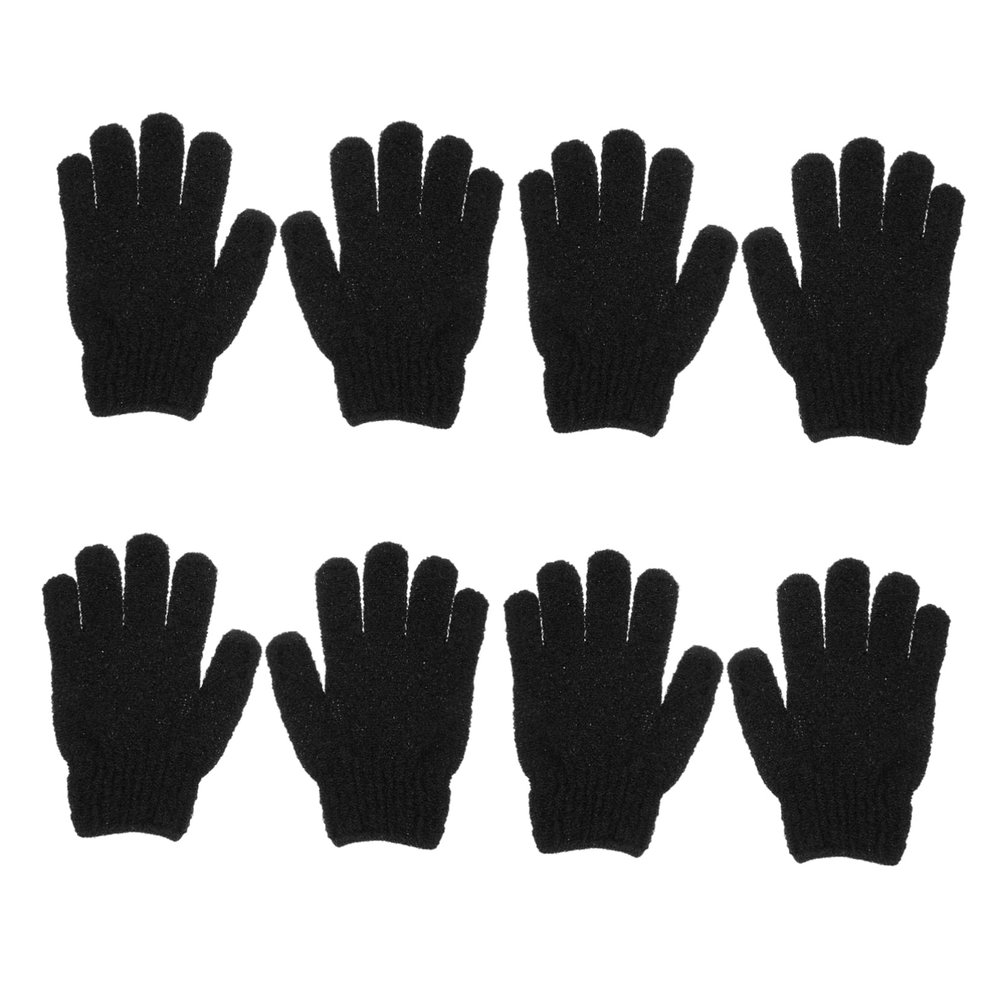 FOMIYES 4pairs Exfoliating Shower Gloves Body Scrubber Glove for Dead Skin Removal Gentle Wash Bathing Scrubbers
