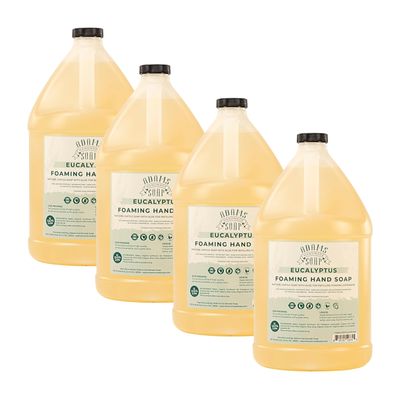 Adams Handmade Soap Liquid Foaming Soap 1 Gal - Eucalyptus (Pack of 4)
