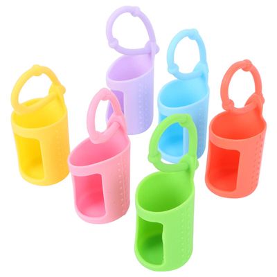 FOMIYES 6pcs Silicone Roller Bottle Holder Essential Oil Protective Case Sleeve for Bottles Travel Storage for Oils and Portable Design