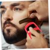 FRCOLOR Beard Styling Tool Professional Plastic Beard Trimmer Guide Styling Ruler Goatee Outline Tool Compact for Travel view 3