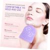 Baluue Skin Friendly Face Wash Brush Facial Cleansing Tool Silicone Exfoliator Gentle Face Scrubber for Daily Use view 4