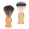 FRCOLOR 2pcs Professional Barber Shaving Brush Nylon Foaming Neck Duster Facial Cleansing Brush for Men and Salon Use view 1