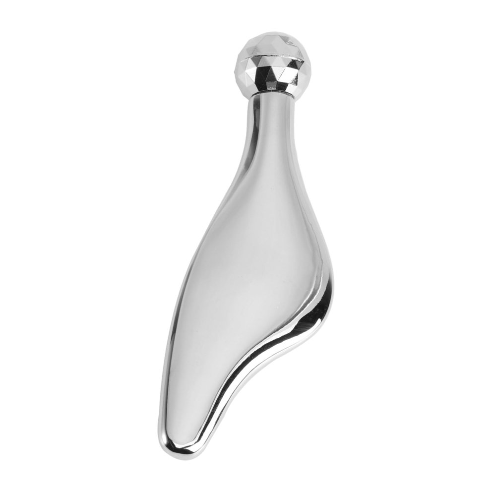 FOMIYES Manual Facial Roller Massager for Eye Wrinkle Reduction Sturdy Alloy Jade Tool for Blood Circulation and Skin Care Portable Gua Sha Stick for Home