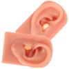 VINTORKY Professional Piercing Dummy Ears Set of 2 Silicone Ear Models for Ear Piercing Practice Training view 1