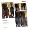 Baluue Dense Wool Beard Brush Curved Handle for Men for Shower and Beard Care Dark Red Multi-purpose Cleaning Tool for Boys and Girls and Adults view 3