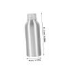 NULYLU Aluminum Bottle Set (3pcs) Shampoo Bottle Liquid Dispenser Refillable Perfume Containers Screw Lids view 2
