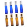 TOVINANNA 8pcs Refillable Bottles Stainless Steel Roller for Essential Oils and Perfume Convenient Travel Containers for Aromatherapy view 1