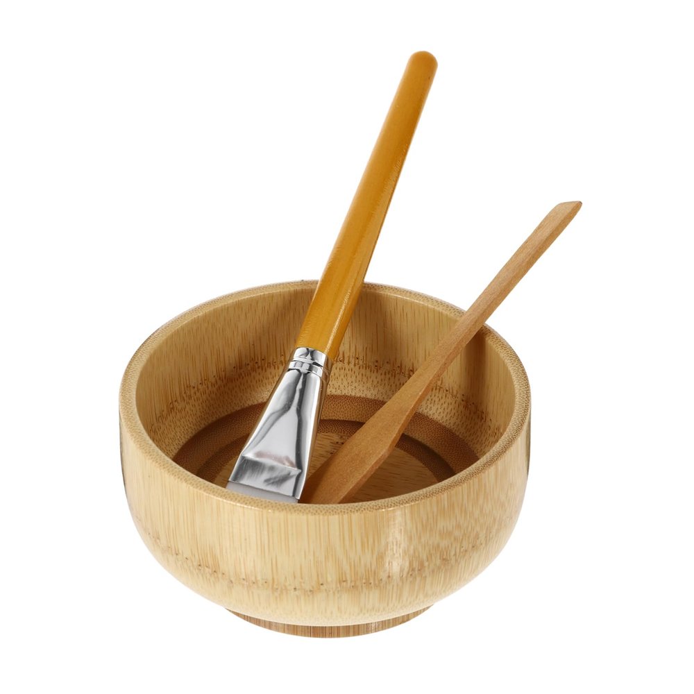 Didiseaon 1set Facial Mask Tool Set Mask Mixing Bowl Stirring Knife and Brush for and Home Use Washable and Reusable Safe for Skin