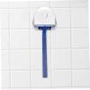 NOLITOY 2pcs Suction Cup Razor Holder for Bathroom Space-saving Shower Shaver Rack Durable Plastic Design for Easy Installation Keeps Razors Dry and Organized Gray view 4