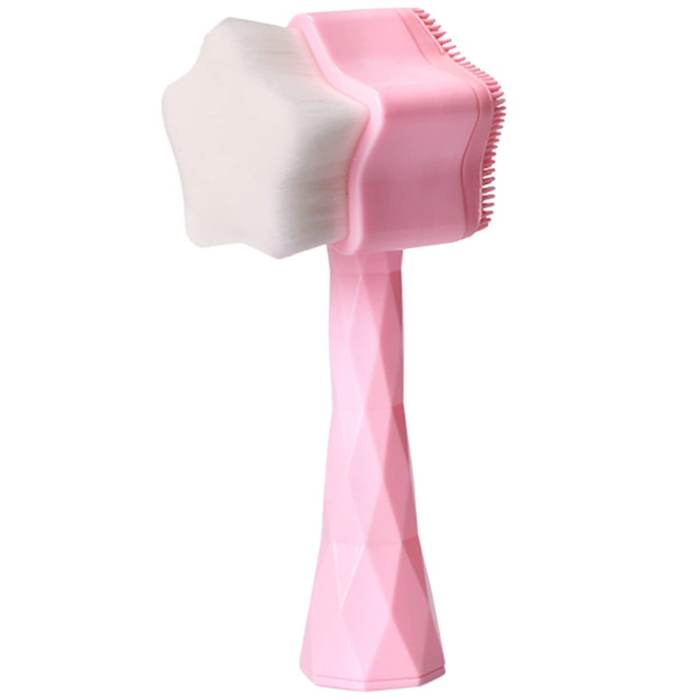 Baluue Skincare Brushes for Face Pink Exfoliating Brush Facial Tools Random Color