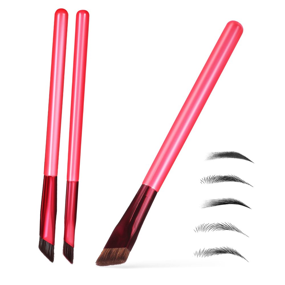 NOLITOY 3pcs Professional Makeup Eyebrow Brush Brow Stencil and Spoolie Benefit Brow Tools for Women