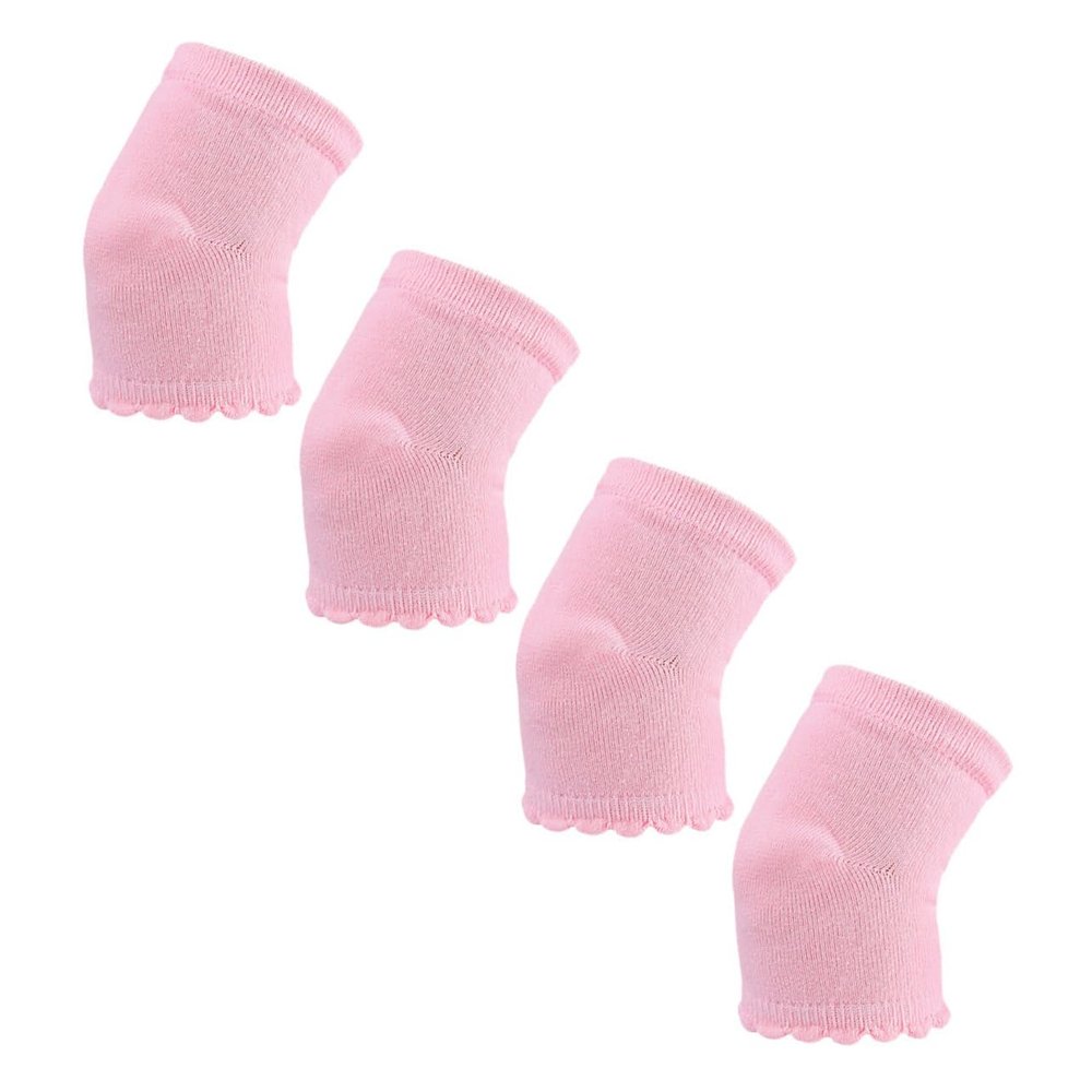 FRCOLOR 2pairs Moisturizing Gel Sleeves and Toeless Socks for Women Elbow and Heel Care with Lace Design Softens Dry Skin for Athletes and Daily Use Pink