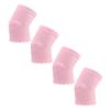 FRCOLOR 2pairs Moisturizing Gel Sleeves and Toeless Socks for Women Elbow and Heel Care with Lace Design Softens Dry Skin for Athletes and Daily Use Pink view 1