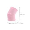 FRCOLOR 2pairs Moisturizing Gel Sleeves and Toeless Socks for Women Elbow and Heel Care with Lace Design Softens Dry Skin for Athletes and Daily Use Pink view 2